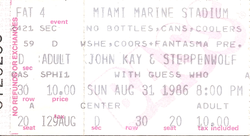 John Kay & Steppenwolf / The Guess Who on Aug 31, 1986 [697-small]