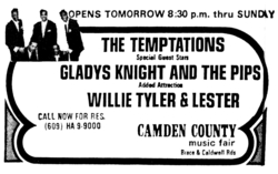 The Temptations / Gladys Knight and The Pips / Willie Tyler & Lester on Aug 26, 1969 [705-small]