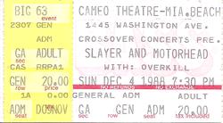 Slayer / Motorhead / Overkill on Dec 4, 1988 [741-small]