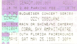 Ozzy Osbourne / Rollins Band / Type O Negative on May 25, 1996 [763-small]