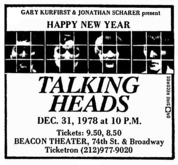 Talking Heads on Dec 31, 1978 [967-small]