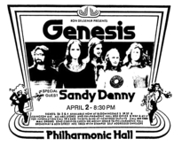 Genesis / Sandy Denny on Apr 2, 1973 [973-small]