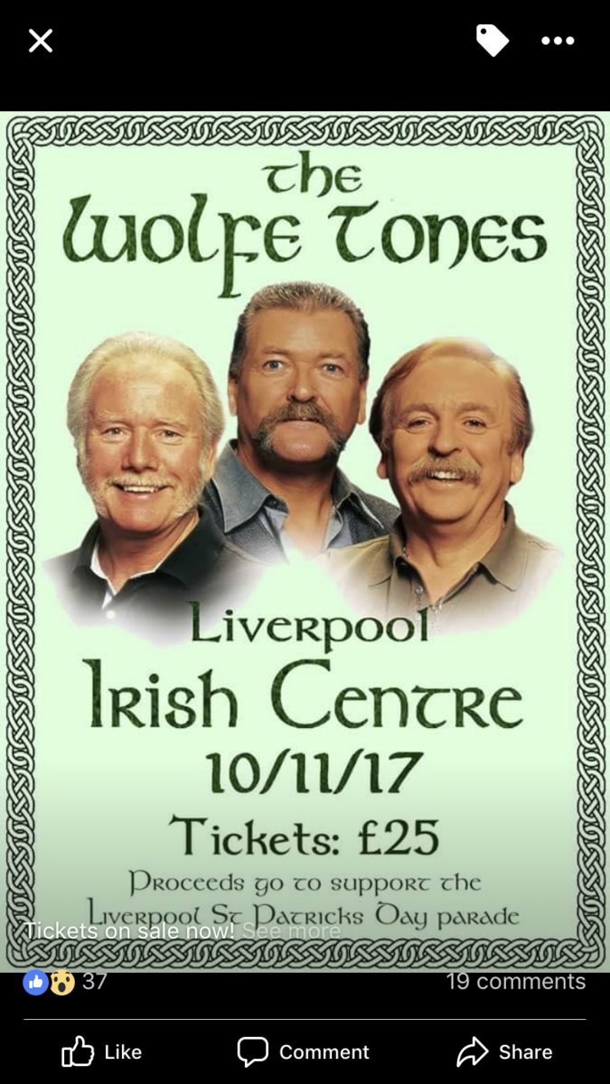 The Wolfe Tones Concert & Tour History (Updated for 2024) Concert
