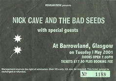 Nick Cave and the Bad Seeds / Nick Cave / The Dave Graney Show on May 1, 2001 [141-small]