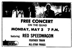 REO Speedwagon / Feather Train / All Star Frogs on May 3, 1971 [860-small]