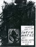 Intra Muros / The Sins / Distorted Pop on Apr 4, 1985 [101-small]