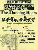 The Dancing Bears / The Chemists / Johnny Blue and the Boys In Black on Apr 11, 1985 [104-small]