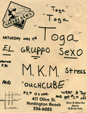Ouchcube / M.K.M. Stress / El Grupo Sexo on May 4, 1985 [140-small]