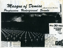 Masque of Demise / Raw Material / Groovie Ghoulies on May 30, 1985 [839-small]