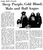 Deep Purple / Malo / COLD BLOOD / Bull Angus on May 28, 1972 [866-small]