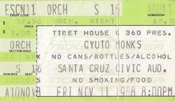 GYUTO MONKS on Nov 11, 1988 [214-small]