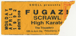 Fugazi / Scrawl / High Karate on Apr 6, 1992 [238-small]