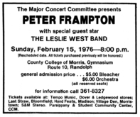 Peter Frampton / Leslie West on Feb 15, 1976 [306-small]