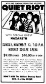 Quiet Riot / Nazareth on Nov 13, 1983 [326-small]