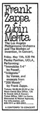 Zubin Mehta / Frank Zappa / The Mothers Of Invention on May 15, 1970 [631-small]