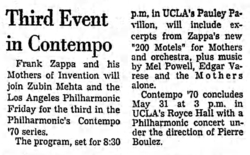 Zubin Mehta / Frank Zappa / The Mothers Of Invention on May 15, 1970 [641-small]