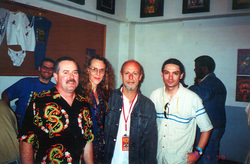 Little Feat fans with Paul Barrere at the Maritime Hall, Sept 30, 2000., Little Feat on Sep 30, 2000 [678-small]