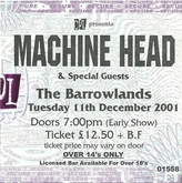 Machine Head / Ill Niño / Thumb / SugarComa on Dec 11, 2001 [749-small]