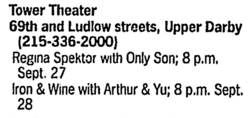 Iron & Wine / Arthur & Yu on Sep 28, 2007 [775-small]