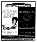 Adam Ant / The Romantics on Feb 20, 1984 [958-small]
