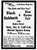 Black Sabbath / Blue Oyster Cult / Shakin' Street on Oct 8, 1980 [980-small]