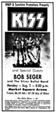 KISS / Bob Seger and Silver Bullet Band / Artful Dodger on Aug 2, 1976 [083-small]