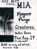 M.I.A. / August Purge / Creatures on Aug 29, 1985 [144-small]