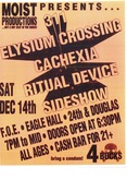 311 / Elysium Crossing / Cachexia / Sideshow / Ritual Device on Dec 14, 1991 [207-small]