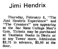 Jimi Hendrix / Soft Machine / The Creators on Feb 8, 1968 [274-small]