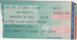 Van Halen / Dokken 1988 / Metallica / Kingdom Come 1988 / Scorpions on May 29, 1988 [285-small]