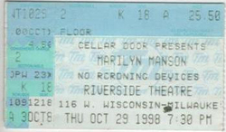 Marilyn Manson / 12 rounds on Oct 29, 1998 [289-small]