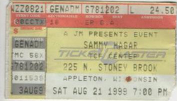 Sammy Hagar on Aug 21, 1999 [292-small]