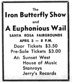 iron butterfly / A Ephonious Wail on Apr 3, 1969 [345-small]