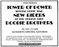 Tower Of Power / New Riders of the Purple Sage / The Doobie Brothers on Oct 27, 1972 [458-small]