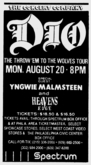 Dio / Yngwie Malmsteen / Heavens Edge on Aug 20, 1990 [559-small]