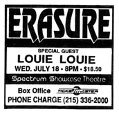 Erasure / Louie Louie on Jul 18, 1990 [574-small]