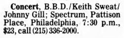 Bell Biv Devoe / Keith Sweat / Johnny Gill / Monie Love on Dec 21, 1990 [700-small]