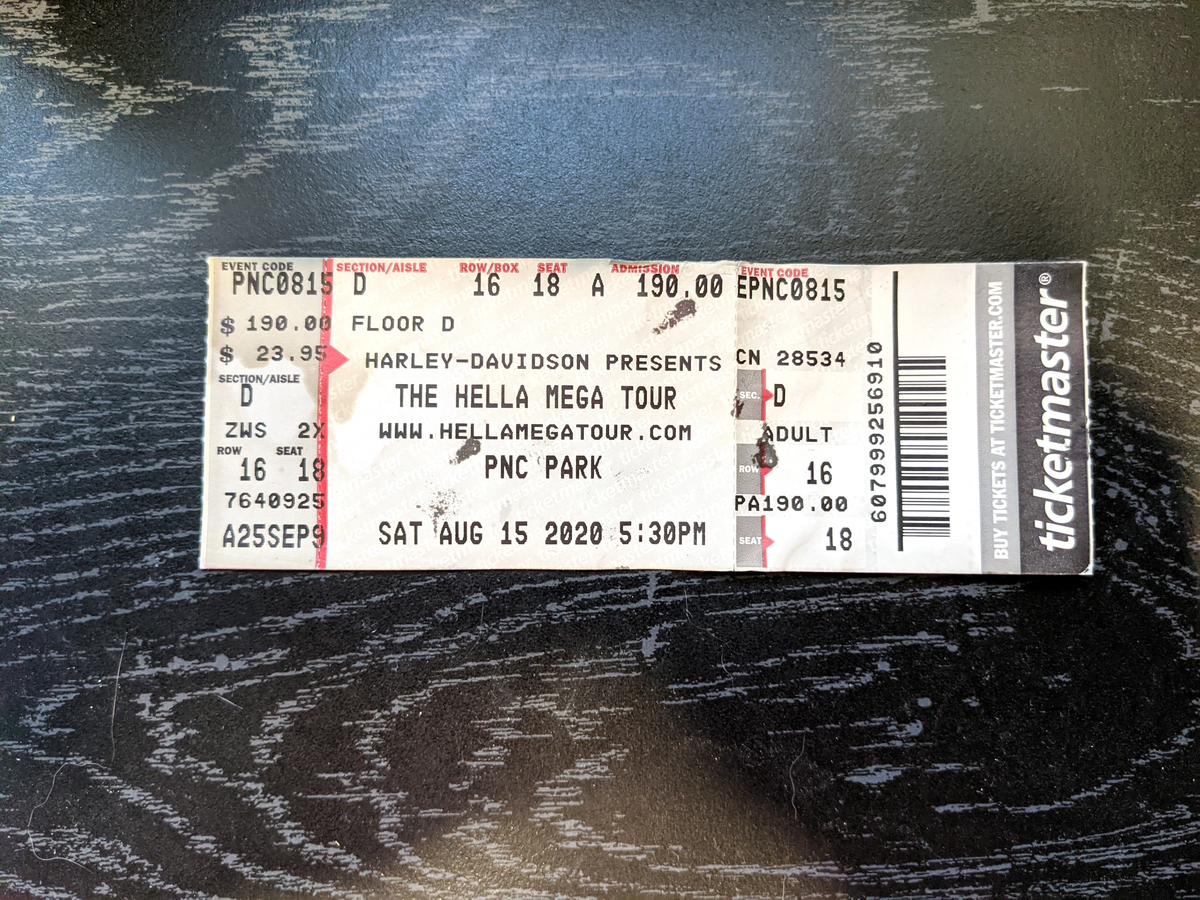 Concert History of PNC Park Pittsburgh, Pennsylvania, United States