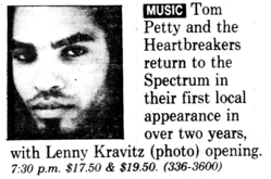 Tom Petty And The Heartbreakers / Lenny Kravitz on Feb 6, 1990 [713-small]