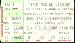 Steppenwolf / The Guess Who on Aug 31, 1986 [223-small]