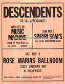 Descendents / Painted Willie / Sun Demons / Jay Walkers on Nov 3, 1985 [341-small]