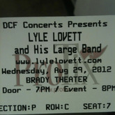 Lyle Lovett And His Large Band / Lyle Lovett on Aug 29, 2012 [752-small]