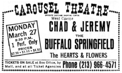 Chad & Jeremy / Buffalo Springfield / Hearts & Flowers on Mar 27, 1967 [805-small]