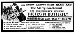 iron butterfly / The Nitty Gritty Dirt Band / The Merry Go Round on Mar 9, 1968 [873-small]