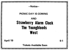 Strawberry Alarm Clock / The Youngbloods / West on Apr 19, 1969 [890-small]