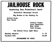Quicksilver Messenger Service / janis joplin / Big Brother And The Holding Company / Blue Cheer on Mar 6, 1967 [892-small]
