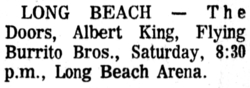 The Doors / Albert King / Flying Burrito Brothers on Feb 7, 1970 [939-small]