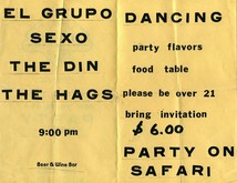 DIN / The Hags / El Grupo Sexo on Dec 31, 1985 [306-small]