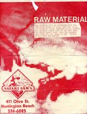 Faux Pas / Raw Material / Exobiota / The Zarkons on Jan 10, 1986 [393-small]