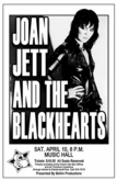 Joan Jett & The Blackhearts / Norman Nardini & the Tigers on Apr 10, 1982 [510-small]